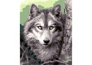 Канва/ткань с рисунком Grafitec 10.503 "Серый волк"