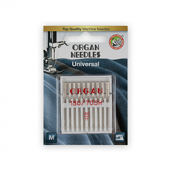 Иглы для швейных машин Organ №80 универсальные 5110080BL
