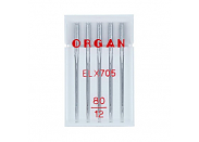 Иглы для швейных машин Organ ELx705 №80 5 шт. 5486080